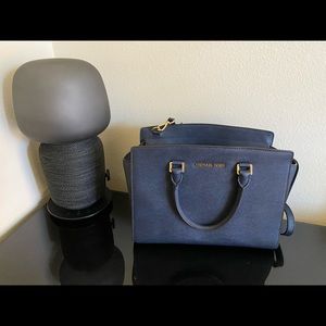Michael Kota Selma convertible satchel Navy Blue